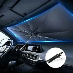 Premium Car Windshield Sun Shade Umbrella – Foldable UV Reflector & Heat Insulation Cover